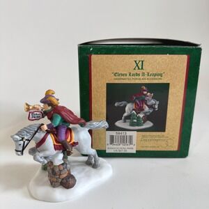 Department 56 Dickens Village Eleven Lords A-Leaping Porcelain Figurine 58413